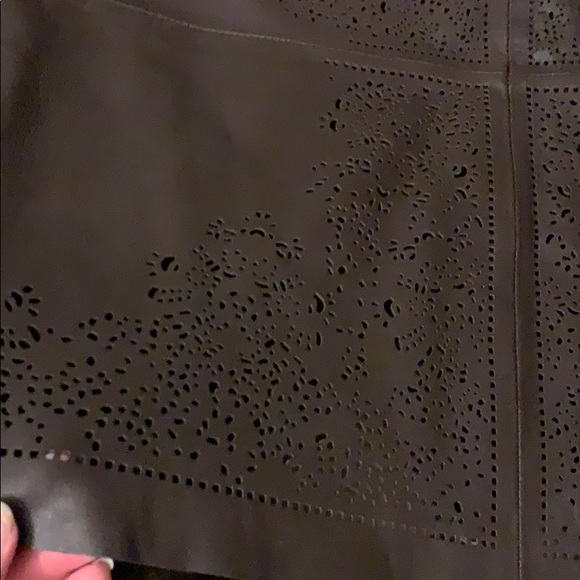 Etcetera Leather Skirt - Picture 2 of 4